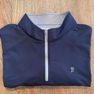 Peter Millar XXL Perth Performance Quarter Zip in Navy